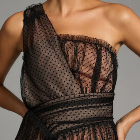 Brand New Gorgeous By Anthropologie Tulle Dot Maxi Dress - Picture 8 of 14